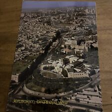 1990 Israel Postcard “Jerusalem Bird’s Eye View (Posted From Israel)