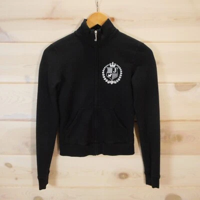 Vtg Y2K Juicy Couture Full Zip Sweatshirt Womens S Scottie Dog Crest Made in USA - Image 1 of 4