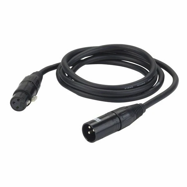 DAP Audio FL09 3 polos DMX cable cable de micrófono 75 cm - digital AES-EBU norma 110 ohmios