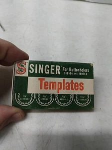 Singer Sewing Machine Eyelet Templates for Buttonholers 160506 And 160743 - Picture 1 of 3
