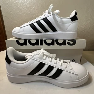 Adidas Grand Court 2.0 Tennis Shoes White Black Women Size 8.5 GW9214 - Picture 1 of 6