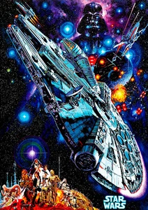 Star Wars 1977 III Movie Poster A1 High Quality Canvas Art Print - Picture 1 of 1