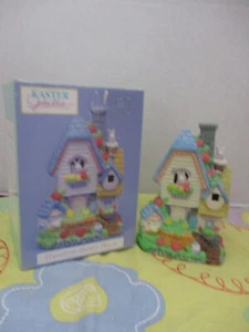 Easter Jubilee Porcelain Village Bunny House with Box - Picture 1 of 6