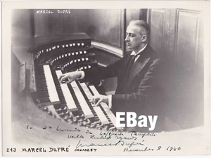 RARE Marcel Dupre Signed Photograph (1946) (ORGANIST) - Picture 1 of 1