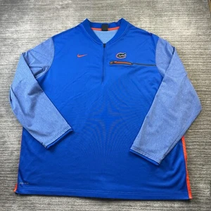 Florida Gators Nike Sweater Mens 4XL Blue Quarter Zip Dri Fit - Picture 1 of 8