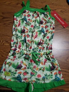 American Girl Doll LEA'S tropical Romper pjs PAJAMAS for GIRLS XS - 6 New w/tags - Picture 1 of 6