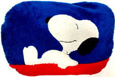 Vintage SNOOPY Peanuts Pillow with Cover Faux Fur 1960s