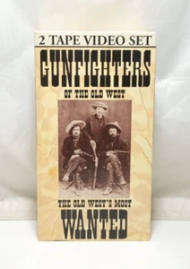 Gunfighters of The Old West Most Wanted VHS 2 Tape Set 1992 - Picture 1 of 4