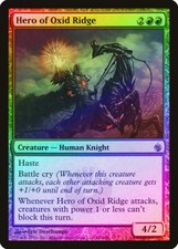 Hero of Oxid Ridge FOIL Mirrodin Besieged PLD Red Mythic Rare CARD ABUGames