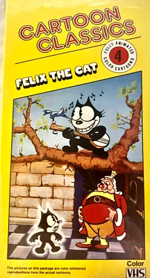 Cartoon Classics Felix the Cat VHS 1940s-1950s Rare Animation Bold King Cole OOP - Image 1 of 4