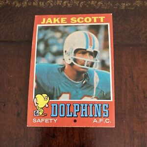 1971 Topps - #211 Jake Scott (RC)