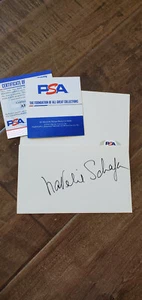 NATALIE SCHAFER SIGNED 3X5 INDEX CARD GILLIGANS ISLAND MRS LOVEY HOWELL PSA DNA - Picture 1 of 1