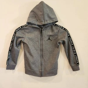 Jordan Kids Gray and Black Hoodie Zip Up Size 4T Nike - Picture 1 of 4