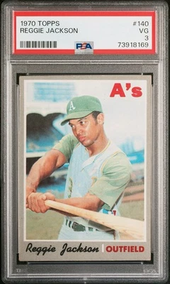 1970 Topps - Reggie Jackson #140 PSA 3 Foto 1 de 2