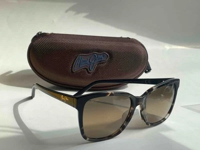 Maui Jim MOONBOW Polarized Sunglasses 726-61 White Tokyo Tortoise Black/Bronze - Image 1 of 4