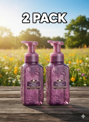 Jabón de manos espumoso suave y limpio Bath & Body Works - miel flor silvestre paquete de 2 Foto 1 de 2