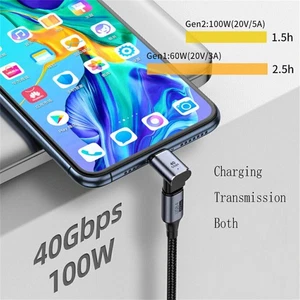 Micro Adaptateur Convertisseur 40Gbp/s Magnétique USB Type C PD 100W Charge Rapide - Photo 1 sur 10