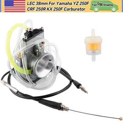 38mm Lectro Carburetor for Husqvarna Husaberg Beta Yamaha Kawasaki Honda Carb Foto 1 de 4
