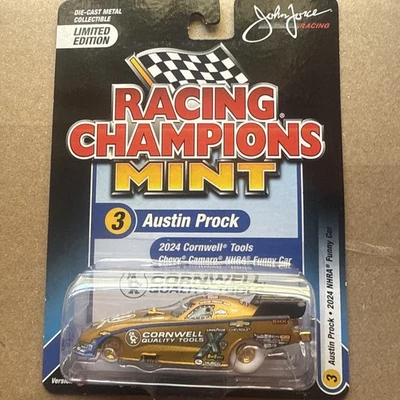 Race Champions 完好 #3 奥斯汀 Prock 2024 NHRA 趣味汽车黄金罢工和注册卡 — 第 1/4 张图片