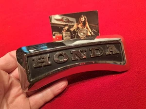 1981Honda CM400 T OEM CM400 CM450 Fork Cover Emblem BADGE  61401-447-000 - Picture 1 of 7