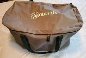 Large Simulaids Sani-Man Adult CPR Mannequin Grey Carrying Case DUFFLE BAG ONLY - Picture 1 of 5