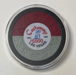 Castaways Casino $5000 Chip Borland Commemorative Las Vegas Poker Card Guard - Picture 1 of 2