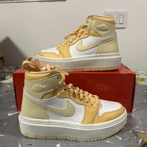 Size 8.5 - Air Jordan 1 Elevate High Celestial Gold Women DN3253-200 - Picture 1 of 9