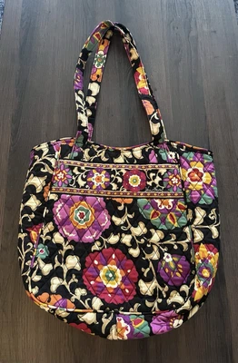 Vera Bradley Suzani Bolso de Hombro con Curvas Cartera Retirado Raro Floral Multicolor Foto 1 de 4
