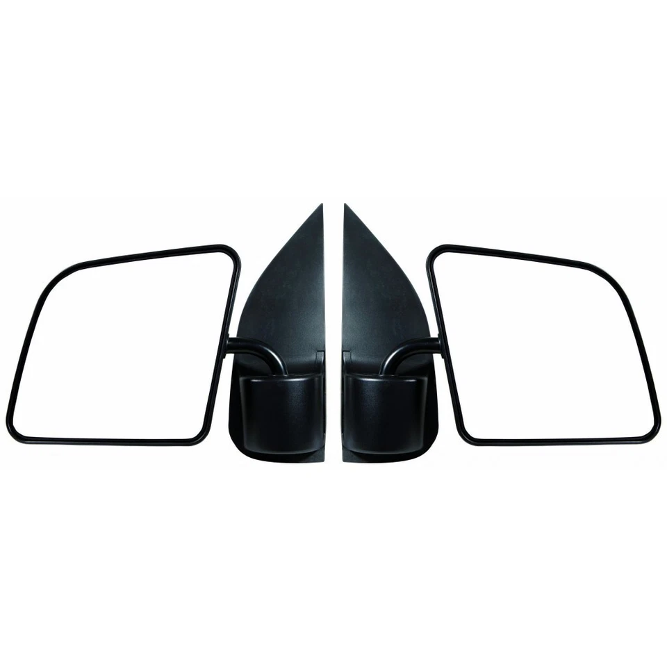 Par de espejos retrovisores negros para pasajero y conductor Ford E-350 Econoline 1994-1998 Foto 1 de 1