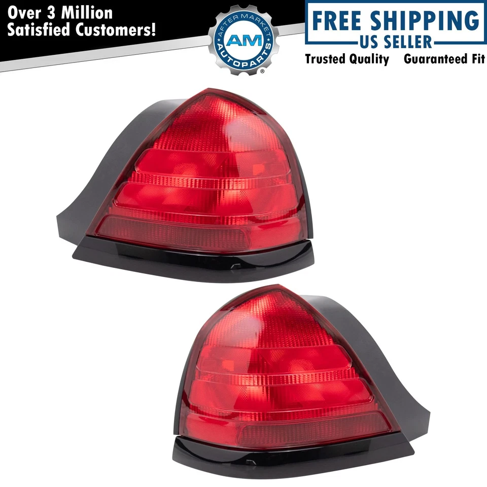 Rear Tail Lights Set Fits 1999-2011 Ford Crown Victoria FO2800160 FO2801160 - Image 1 of 4