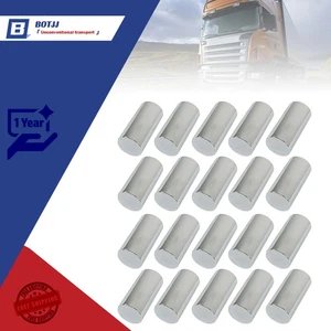 20*33mm Semi Truck lug nuts screw on Chrome Plastic Covers Caps 4-1/4" high - Picture 1 of 11