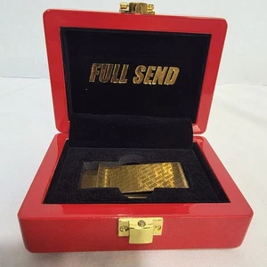 Full Send Gold-Plated Money Clip – NIB – Rare NELK Boys “Full Send” Merch - Picture 1 of 8