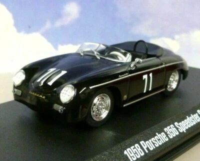 1/43 GREENLIGHT DIECAST 1958 PORSCHE 356 SPEEDSTER SUPER #71 BLACK STEVE MCQUEEN - Imagem 1 de 4
