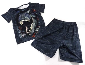 Boy's School T-Rex Dinosaur Shirt and Shorts Set 5T New - Picture 1 of 4