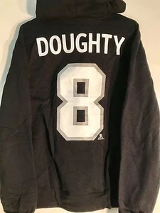 REEBOK Pullover Hoodie NHL Jersey Los Angeles Kings Drew Doughty Black sz S - Picture 1 of 2