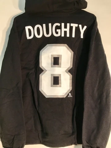 REEBOK Pullover Hoodie NHL Jersey Los Angeles Kings Drew Doughty Black sz S Cover