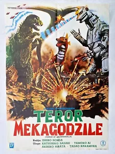 TERROR OF MECHAGODZILLA JAPAN TOHO 1975 SCI-FI HORROR YU MOVIE POSTER GODZILLA - Picture 1 of 2