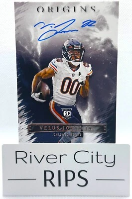 Velus Jones Jr. 2022 Panini Origins Rookie Autograph (Chicago Bears) #RAU-VJO - Image 1 of 2