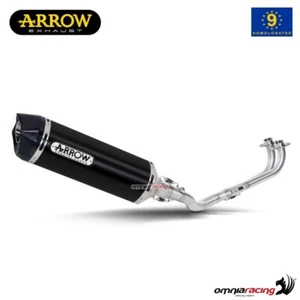 Scarico completo Arrow Race-Tech omologato dark per Yamaha Tmax 500 2008-2011 - Imagen 1 de 8