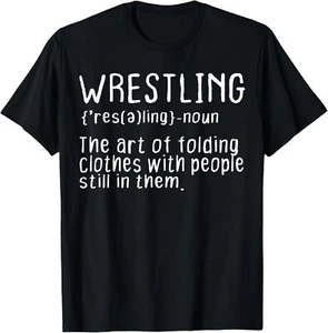 Wrestling Definition Design for Wrestler Fans Wrestle Foldin T-Shirt Hoodie - Picture 1 of 12