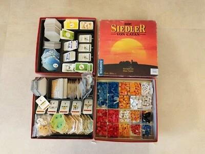 Die Siedler von Catan Grundspiel + Seefahrer  Holzversion - Ersatzteile - Bild 1 von 2