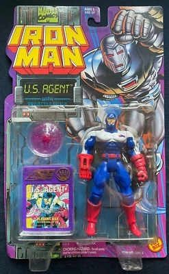 Figura de acción US AGENT 1996 IRON MAN Capitán América Vengadores EE. UU. Estados Unidos Foto 1 de 2