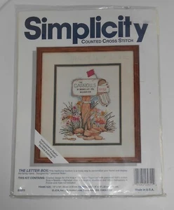 Simplicity Counted Cross Stitch Kit #05611 THE LETTER BOX - Picture 1 of 3