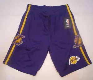 Pantaloncini con coulisse logo viola/oro Los Angeles Lakers - Uomo taglia S, M, L - Foto 1 di 15