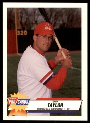 1993 Fleer ProCards Gary Taylor Savannah Cardinals #1867 - Image 1 of 2