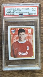 Steven Gerrard Grail True Rookie Sticker Merlin 1999 RC PSA 9 0 Higher Obo - Picture 1 of 2