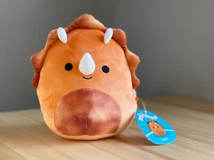 Squsihmallows Prehistoric Lyan the Triceratops Dinosaur Dino Plush 7.5-inch NWT - Picture 1 of 9