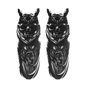 Universal Waterproof Front Fork Skull Zombie Decals Graphic Stickers Street bike - Picture 1 of 7
