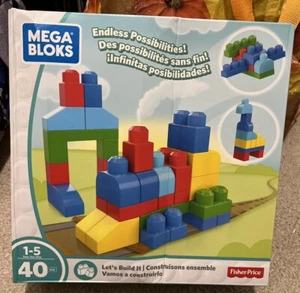 Mega Bloks Primi Costruttori Lasciamo Costruirlo 40 pz Blocchi Costruzione Imballaggio Imperfetto - Foto 1 di 11