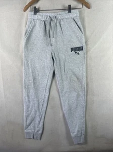 Puma Grey Joggers Boys Sz Large (14/16) - Picture 1 of 5